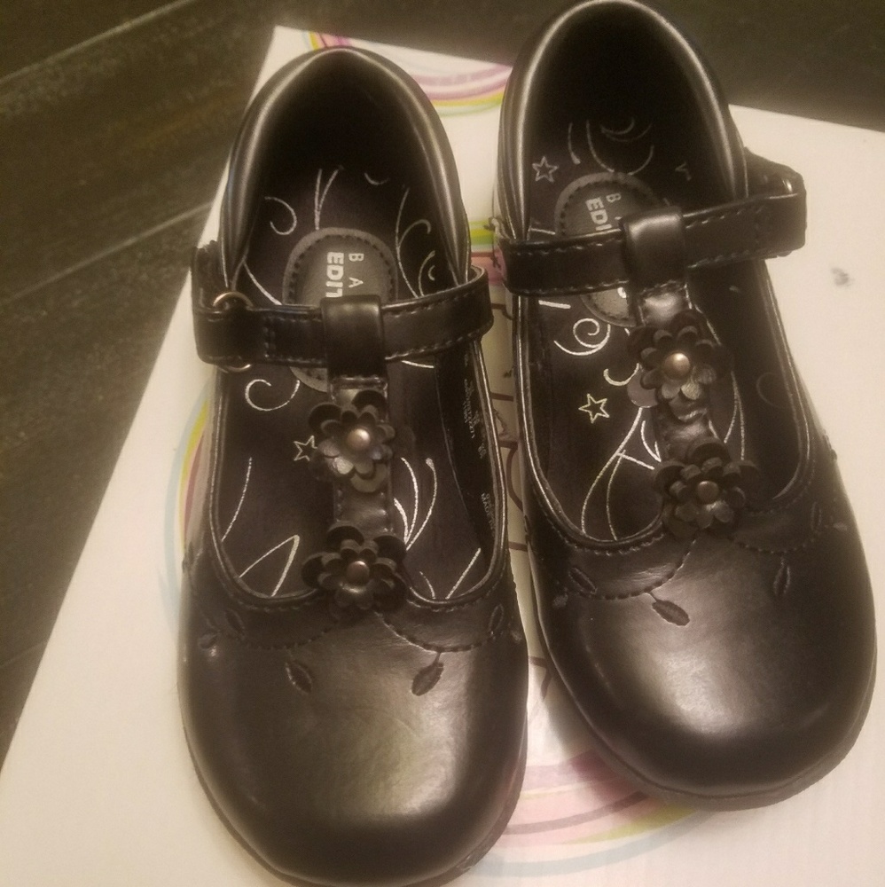 Toddler girl dress shoes, black